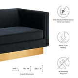 Eminence Upholstered Performance Velvet Sofa by Lefancy