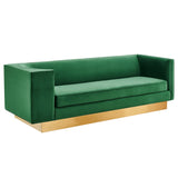 Eminence Upholstered Performance Velvet Sofa by Lefancy