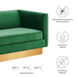 Eminence Upholstered Performance Velvet Sofa by Lefancy