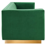 Eminence Upholstered Performance Velvet Sofa by Lefancy