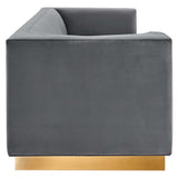 Eminence Upholstered Performance Velvet Sofa by Lefancy