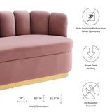 Victoria Channel Tufted Performance Velvet Sofa by Lefancy