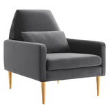 Liliana Performance Velvet Armchair by Lefancy