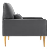 Liliana Performance Velvet Armchair by Lefancy