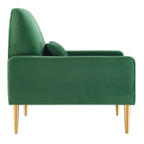 Liliana Performance Velvet Armchair by Lefancy
