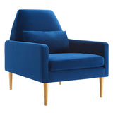 Liliana Performance Velvet Armchair by Lefancy