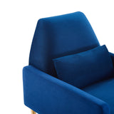 Liliana Performance Velvet Armchair by Lefancy