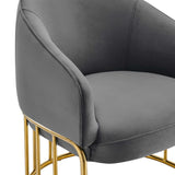 Legacy Performance Velvet Armchair by Lefancy