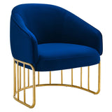 Legacy Performance Velvet Armchair by Lefancy