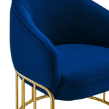 Legacy Performance Velvet Armchair by Lefancy