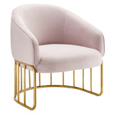 Legacy Performance Velvet Armchair by Lefancy