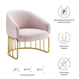 Legacy Performance Velvet Armchair by Lefancy
