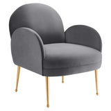 Transcend Performance Velvet Armchair by Lefancy