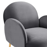 Transcend Performance Velvet Armchair by Lefancy