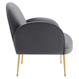 Transcend Performance Velvet Armchair by Lefancy