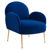 Transcend Performance Velvet Armchair by Lefancy