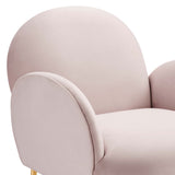 Transcend Performance Velvet Armchair by Lefancy