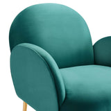 Transcend Performance Velvet Armchair by Lefancy