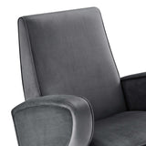 Superior Performance Velvet Swivel Chair by Lefancy