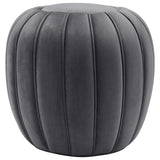 Celebrate Channel Tufted Performance Velvet Ottoman by Lefancy