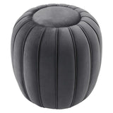 Celebrate Channel Tufted Performance Velvet Ottoman by Lefancy