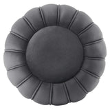 Celebrate Channel Tufted Performance Velvet Ottoman by Lefancy