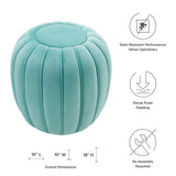 Celebrate Channel Tufted Performance Velvet Ottoman by Lefancy