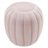 Celebrate Channel Tufted Performance Velvet Ottoman by Lefancy