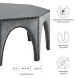 Victory Performance Velvet Ottoman by Lefancy