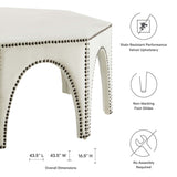 Victory Performance Velvet Ottoman by Lefancy