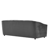 Announce Performance Velvet Channel Tufted Sofa by Lefancy