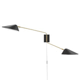 Journey 2-Light Swing Arm Wall Sconce by Lefancy