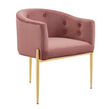 Savour Tufted Performance Velvet Accent Chairs Set of 2 by Lefancy