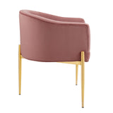 Savour Tufted Performance Velvet Accent Chairs Set of 2 by Lefancy