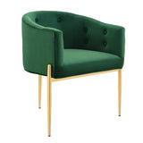 Savour Tufted Performance Velvet Accent Chairs Set of 2 by Lefancy