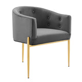 Savour Tufted Performance Velvet Accent Chairs Set of 2 by Lefancy