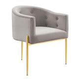 Savour Tufted Performance Velvet Accent Chairs Set of 2 by Lefancy