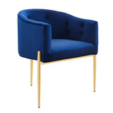 Savour Tufted Performance Velvet Accent Chairs Set of 2 by Lefancy