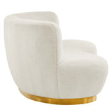 Kindred Boucle Upholstered Upholstered Fabric Sofa by Lefancy