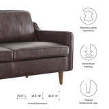 Impart Genuine Leather Sofa by Lefancy