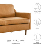Impart Genuine Leather Sofa by Lefancy