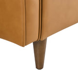Impart Genuine Leather Loveseat by Lefancy