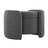 Nebula Boucle Upholstered Ottoman by Lefancy