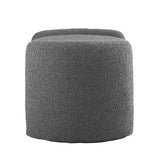 Nebula Boucle Upholstered Ottoman by Lefancy