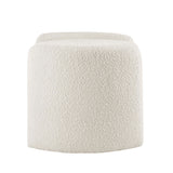 Nebula Boucle Upholstered Ottoman by Lefancy