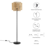 Nourish Bamboo Floor Lamp by Lefancy