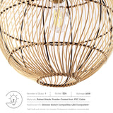 Nurture Rattan Pendant Light by Lefancy