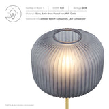 Reprise Glass Sphere Glass and Metal Table Lamp by Lefancy