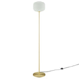 Reprise Glass Sphere Glass and Metal Floor Lamp by Lefancy