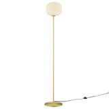 Reprise Glass Sphere Glass and Metal Floor Lamp by Lefancy